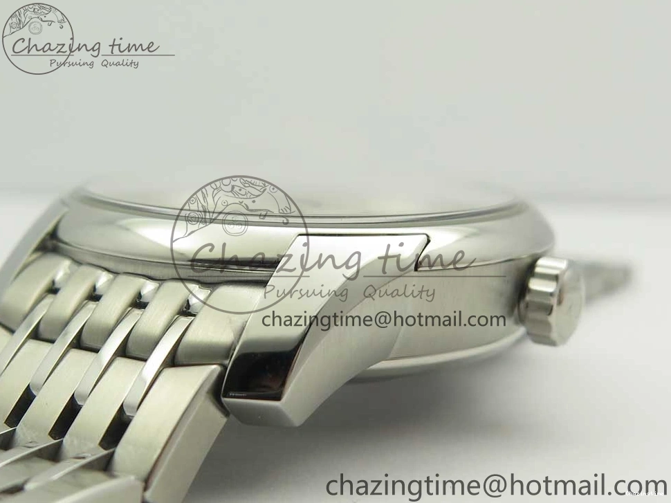 0315 De Ville Hour Vision 41mm SS VSF 1:1 Best Edition White Dial on SS Bracelet A8500 Super Clone Casual 7946